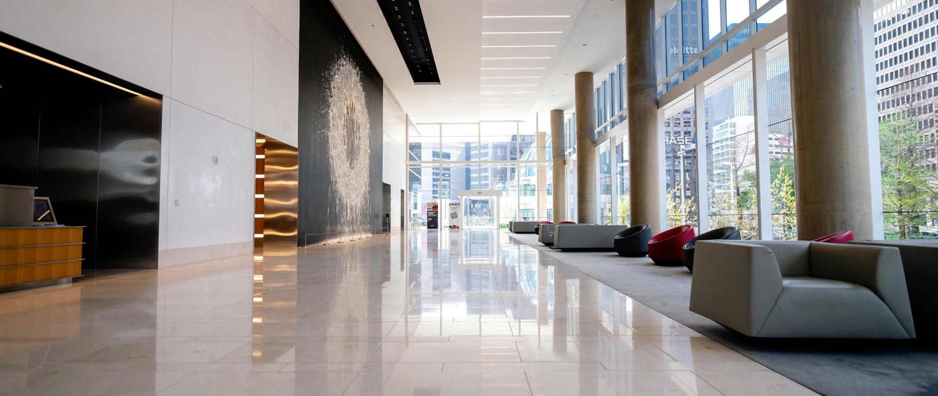 Commercial cleaning lobby Commercial cleaning for showings and selling