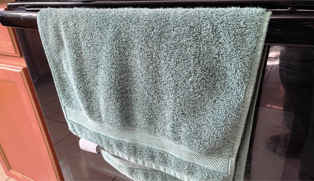 Kitchen towels can be a breeding ground for germs.