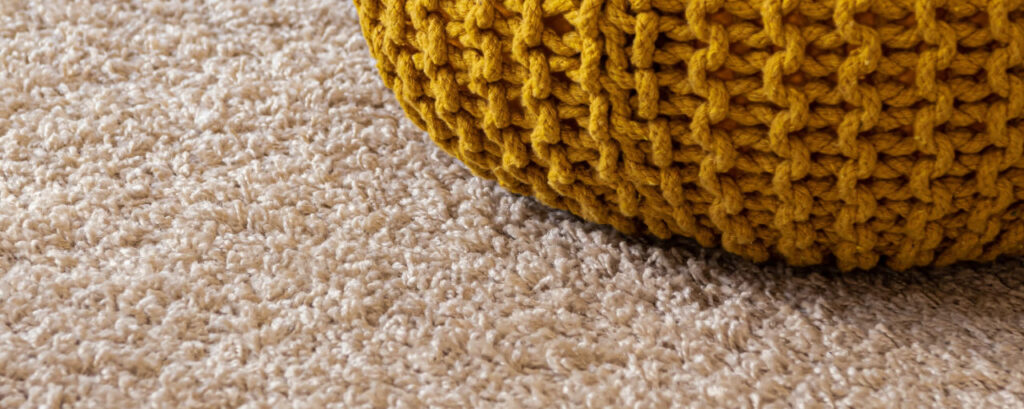 Up close look at tan carpet