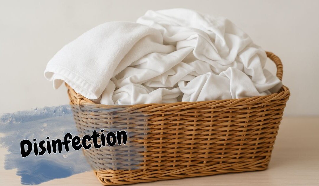 A basket of freshly cleaning laundry